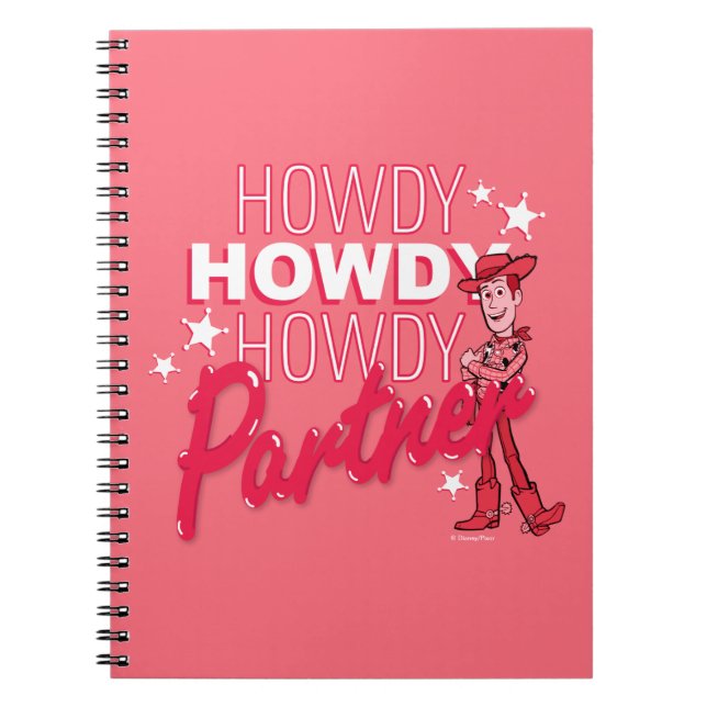Carnet Histoire du jouet | Woody "Howdy Howdy Howdy Partn (Devant)