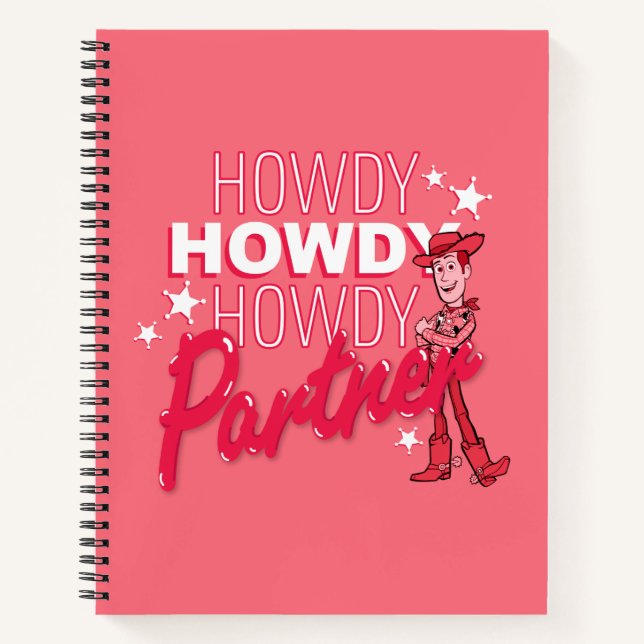 Carnet Histoire du jouet | Woody "Howdy Howdy Howdy Partn (Devant)