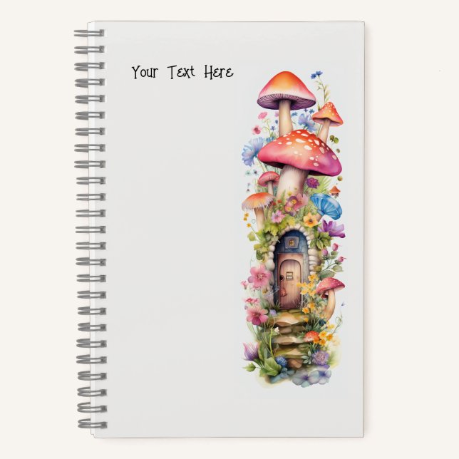 Carnet Histoires de fées Fleurs de champignons (Recto)