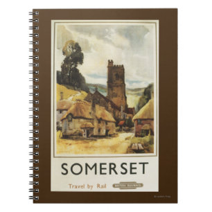 Carnet Historic Village Scene British Railway Poster