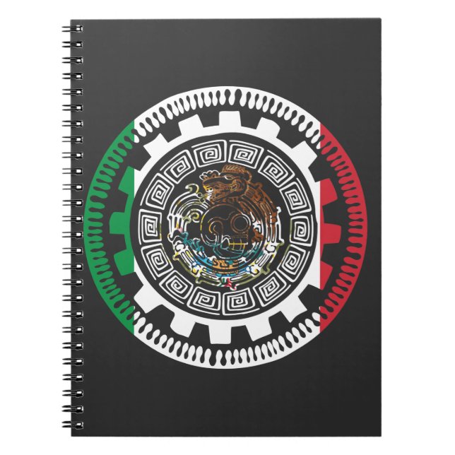 Carnet Historique Mexicain Aztèque Mexique Calendrier May (Devant)