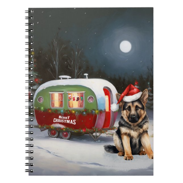Carnet Hiver Allemand Berger Caravane Noël Aventure (Devant)