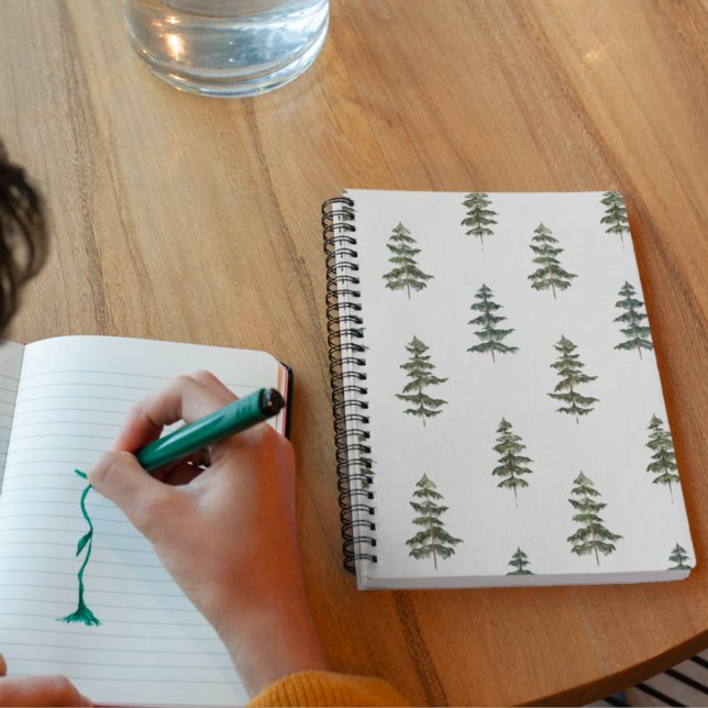 Carnet Hiver branché | Motif d'arbre de Noël (Créateur téléchargé)