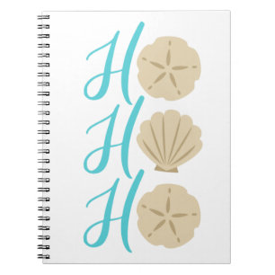 Carnet Ho Ho Ho Beach Dollar et Shell de sable de Noël