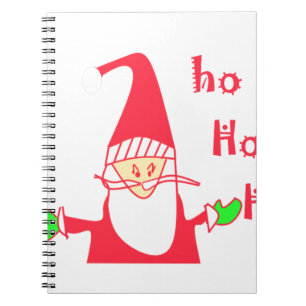 Carnet Ho Ho Ho Merry Christmas From Santa.png