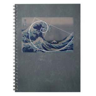 Carnet Hokusai rencontre Fibonacci, rapport d'or