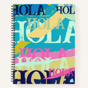Carnet Hola colorée Abstraite
