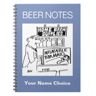 Carnet Home Brew Shop a une barmaid gonflable