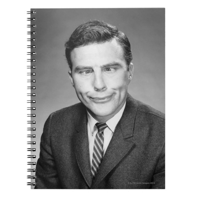 Carnet Homme faisant le visage (Devant)