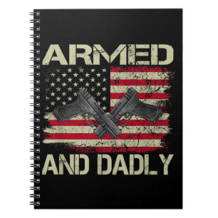 Carnet Hommes Armés Et Papa Drôle Mortel Papa Pour Fête D
