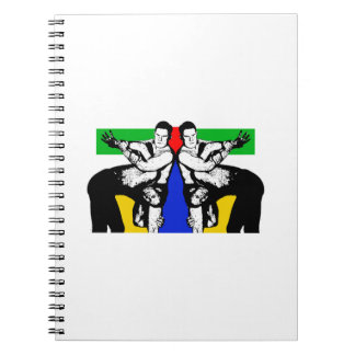 Carnet Hommes luttant