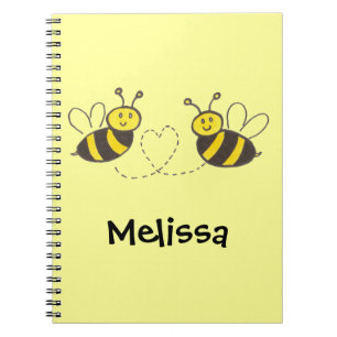 Carnet Honey Bees with Heart