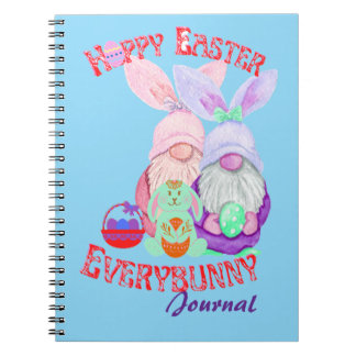 Carnet Hoppy Easter Everybunny and gnome