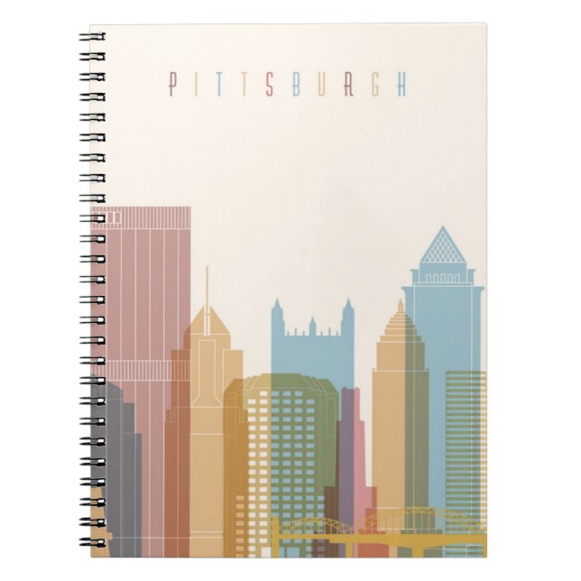 Carnet Horizon de ville de Pittsburgh, Pennsylvanie | (Devant)