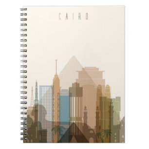 Carnet Horizon de ville du Caire, Egypte  