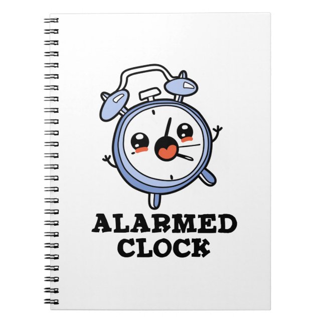 Carnet Horloge Alarmée Drôle Alarme Pun d'horloge (Devant)