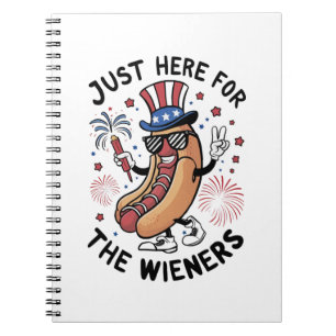Carnet Hot Dogs du 4 juillet USA Drapeau américain Patrio