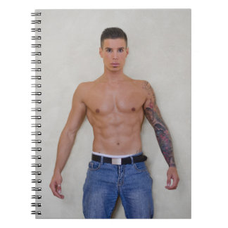 Carnet Hot Guy Abs Jeans Sexy Shirtless Muscle Man Hunk