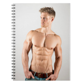 Carnet Hot Guy Sexy Shirtless Muscle Man Hunk Great Abs