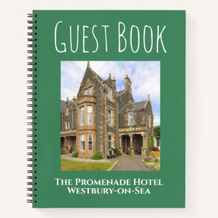 Carnet Hotel Guest Book avec Nom de l'hébergement