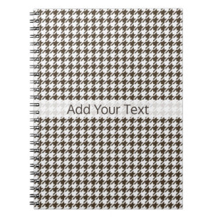 Carnet Houndstooth de Brown Combination par Shirley Taylo