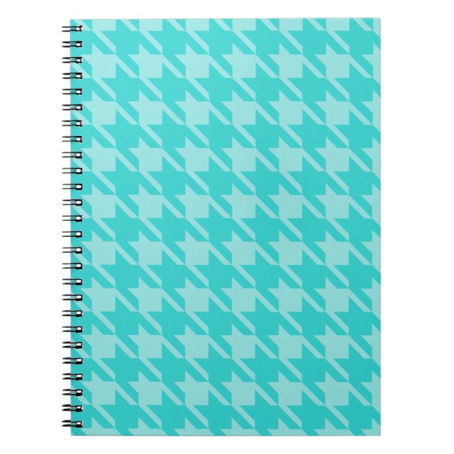 Carnet Houndstooth Turquoise (Devant)