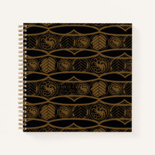 Carnet HOUSE of the Dragon   Targaryen Stripe Pattern