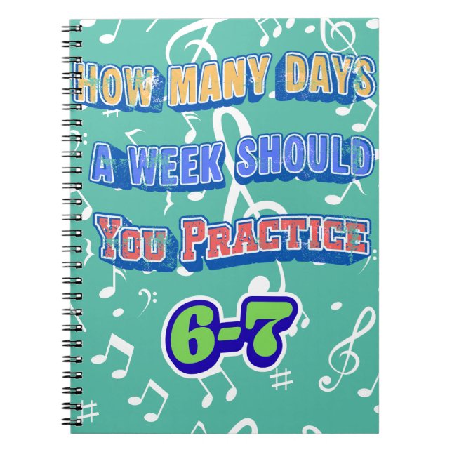 Carnet How Many Days A Week Should You Practice (Devant)