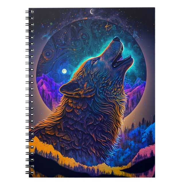 Carnet Howling Wolf Surreal Imaginaire (Devant)