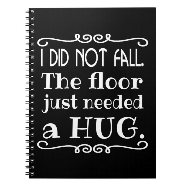 Carnet Hug de plancher amusant (Devant)