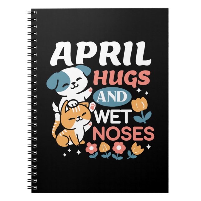 Carnet Hugs, Nez Humide et Vibes de Printemps - Animaux d (Devant)