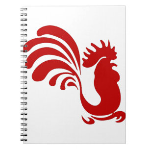Carnet Huile de coq Hen ferme animal Silhouette Vintage