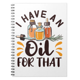 Carnet Huiles essentielles J'ai de l'huile pour ça