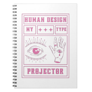 Carnet human design projector type pink