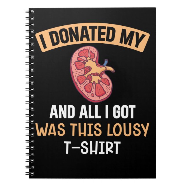 Carnet Humour des organes de transplantation de rein Funn (Devant)
