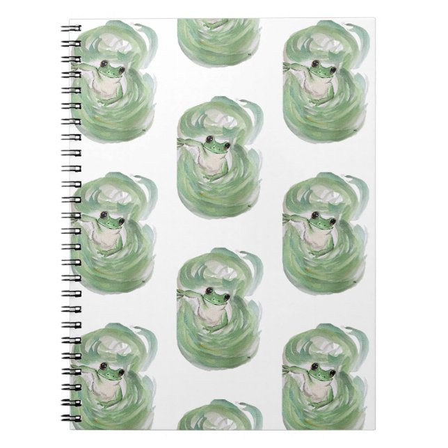 Carnet Humour magique grenouille Aquarelle Froggy (Devant)