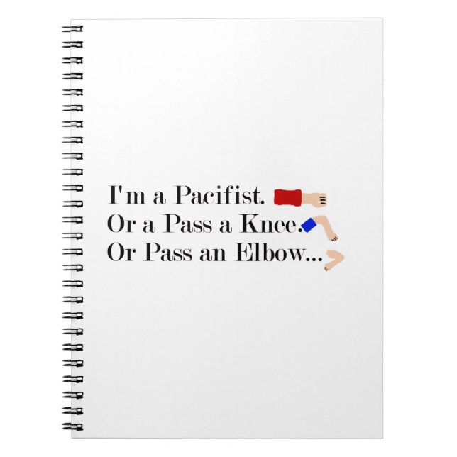 Carnet Humour pacifiste mixed martial art (Devant)
