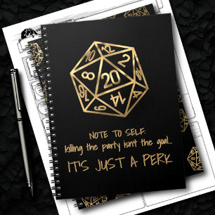 Carnet Humour RPG DM La mort de l'or du parti est un av