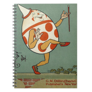 Carnet Humpty Dumpty, Vintage Mère Goose Nursery Rhyme