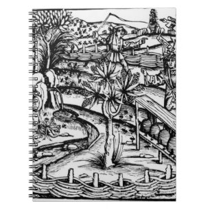 Carnet Husbandsmen heureux tendant les abeilles,