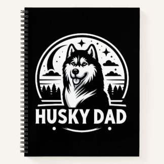 Carnet Husky Dad Gift Chien Propriétaire Sibérien Huskies