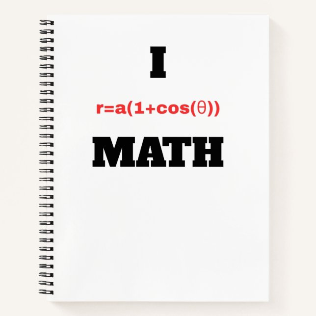 Carnet I Équation polaire (I Coeur) Math (Devant)