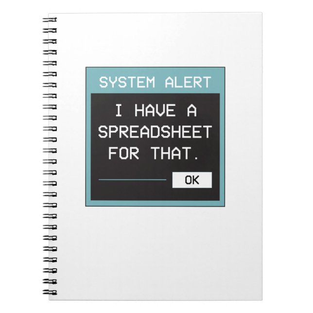 Carnet I Have a Spreadsheet for That Funny Office (Devant)