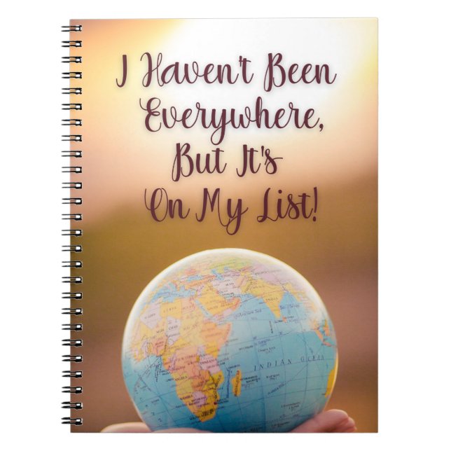 Carnet I Haven't Been Everywhere (Devant)