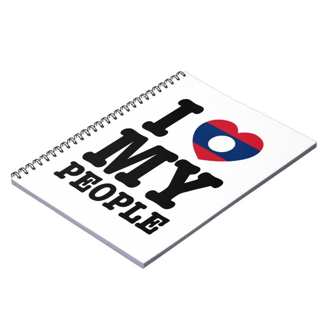 Carnet I Heart (Love) My Lao People (Côté gauche)