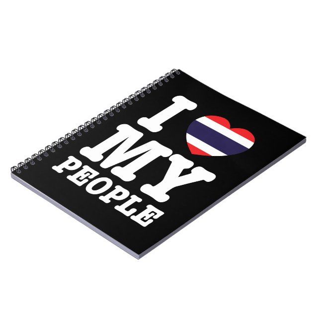 Carnet I Heart (Love) My Thai People (Côté gauche)