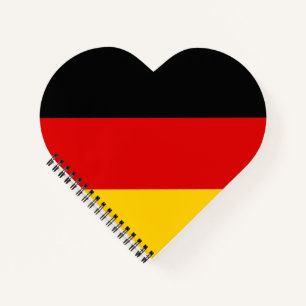 Carnet I Love Allemagne Black Red Gold Drapeau Patriotiqu
