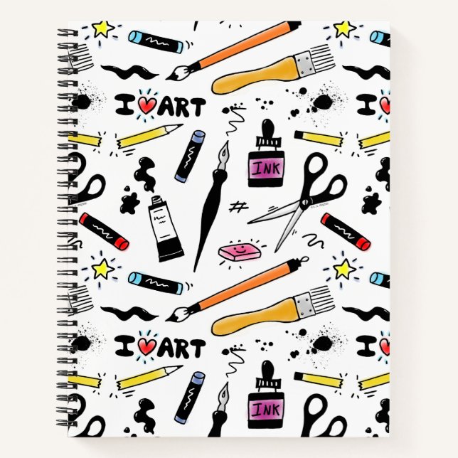 Carnet I Love Art Supplies (Devant)