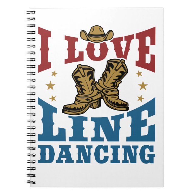 Carnet I Love Line Dancing (Devant)