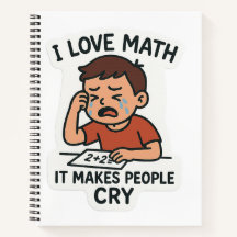 I Love Math - Drôle Sticker Cartoon